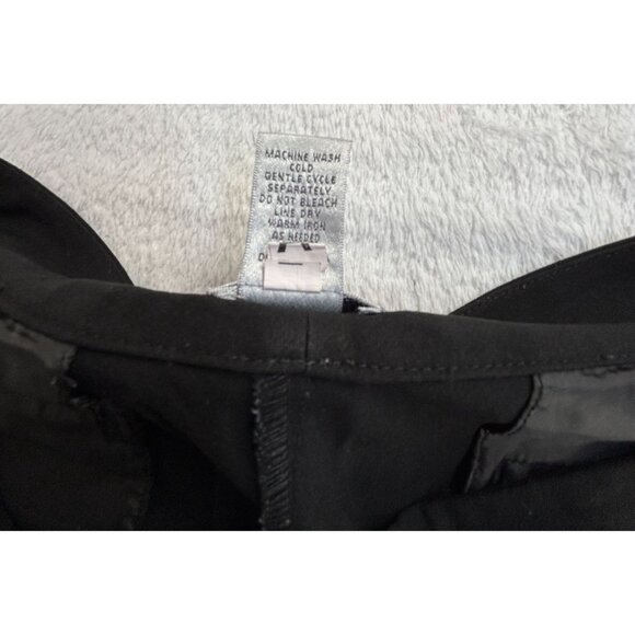 Chico's Womens Black High Rise Straight Leg Cropped Pants Size 2 Short Stretch - Picture 4 of 9